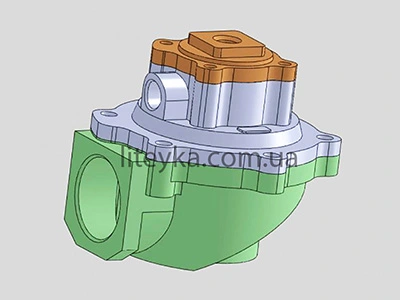 3D Model of Pipe Fitting Assembly