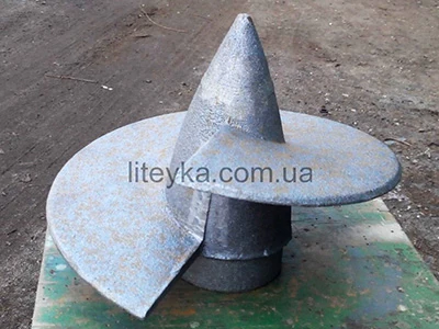 Steel auger tip