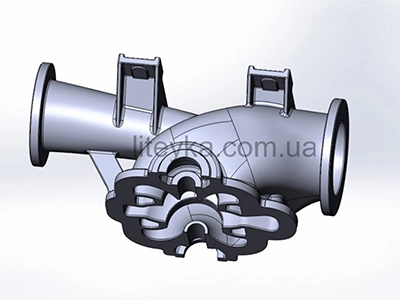 3D корпус відцентрового насоса