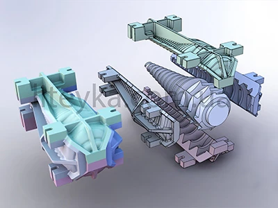 Прес-форма шнека соковижималки для технології ЛГМ