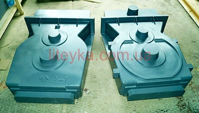 Ливарне оснащення корпусу редуктора для ручного формування під ПГС