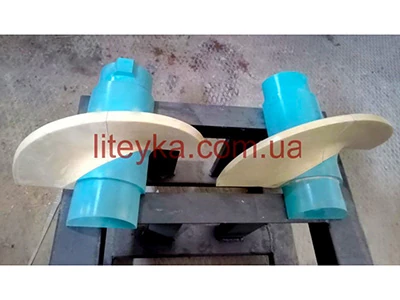 Пластиковий модельний комплект для сегменту шнека