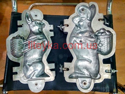 Рівностінна прессформа ЛГМ для виготовлення декоративного зайця