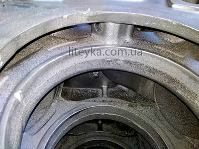 Внутрішня поверхня виливки блок-картера